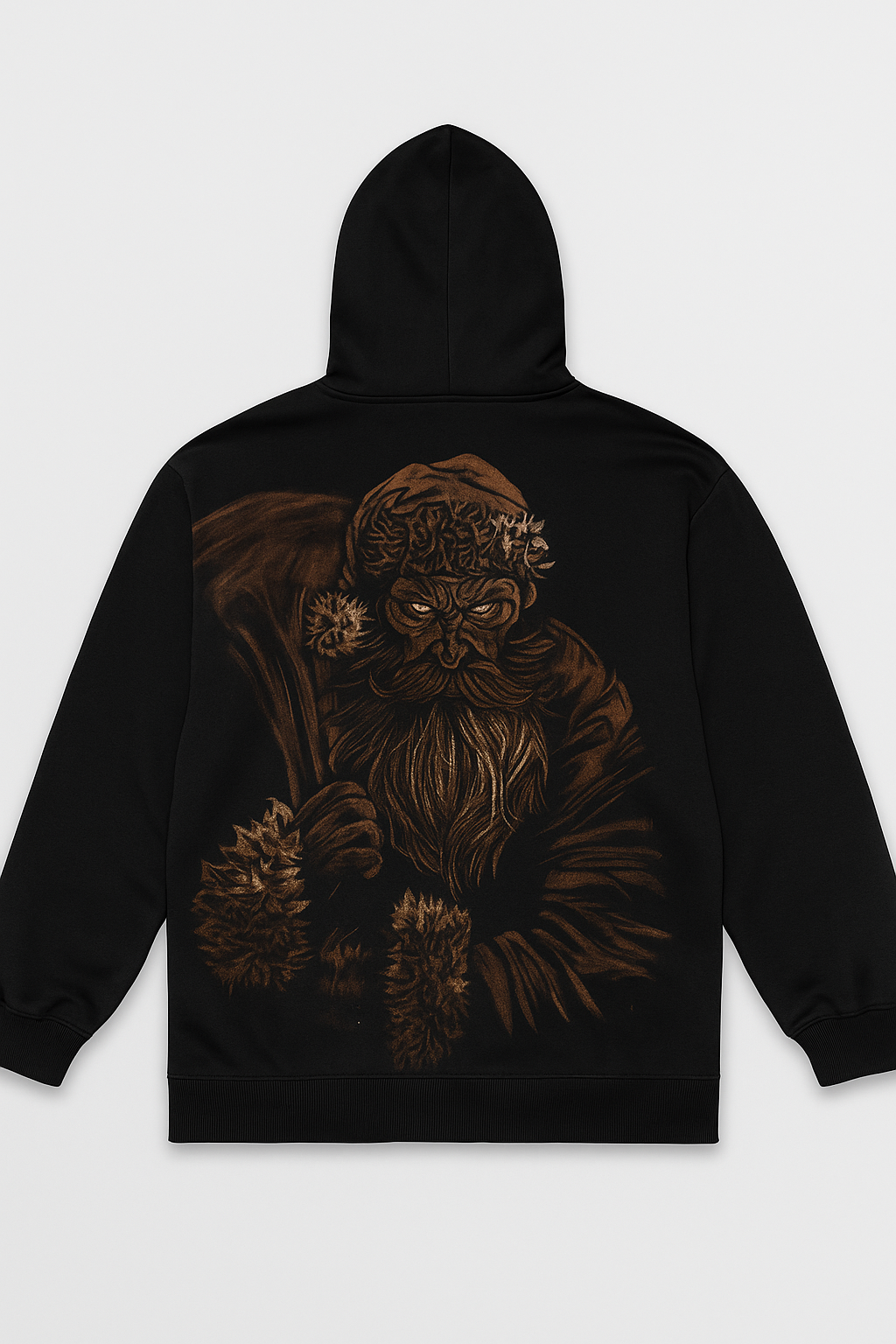 CHRISTMAS CAROL HOODIE-HANDCARVED BLEACH-ART HOODIE