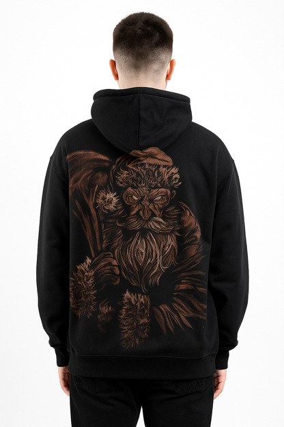 CHRISTMAS CAROL HOODIE-HANDCARVED BLEACH-ART HOODIE