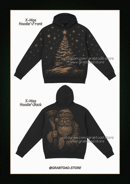 CHRISTMAS CAROL HOODIE-HANDCARVED BLEACH-ART HOODIE