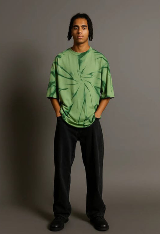 Hand sprayed Sage Storm Oversized Tee