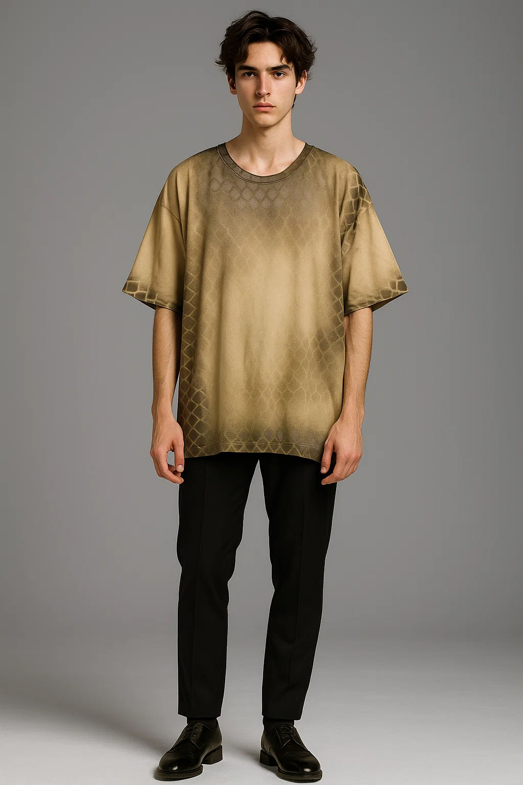 Venom Luxe hand made Oversized Snake-Skin Tee
