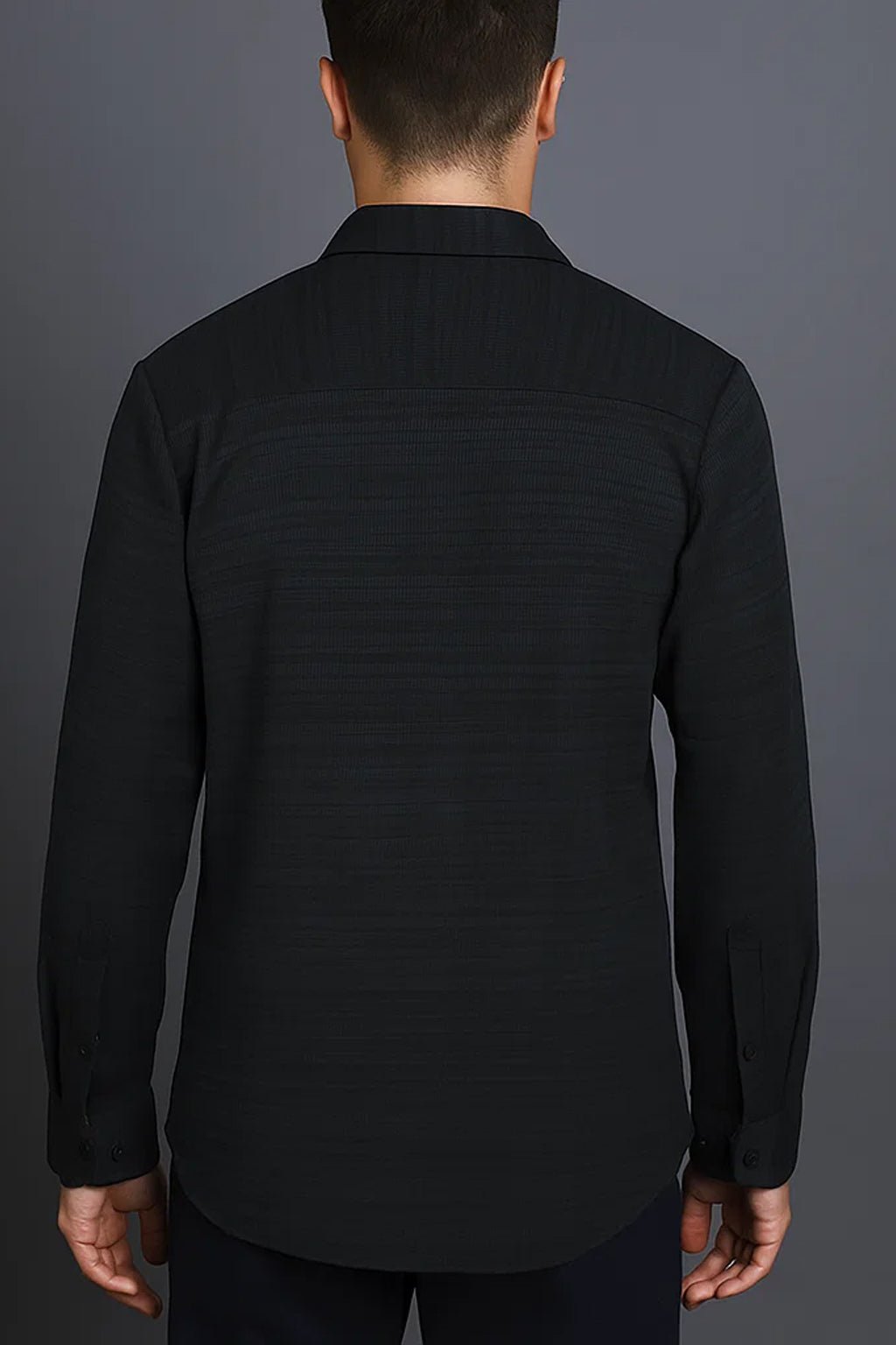 Shirt | Heavy Fabric | Black | Solid Color